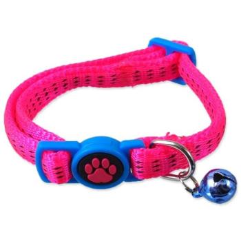 Magic Cat Nylon XS rózsaszín nyakörv 1x19-31cm kép