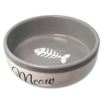 Magic Cat tál kerámia fehér/szürke Miau 13,4x4cm 170ml kép