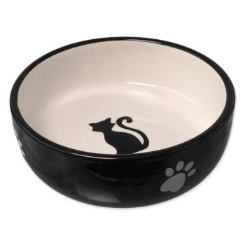 Magic Cat tál kerámia fekete/fehér 13,4x4cm 170ml kép