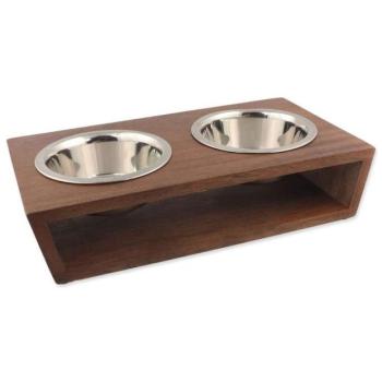 Misky Dog Fantasy rozsdamentes acél faállvánnyal 2x400ml kép