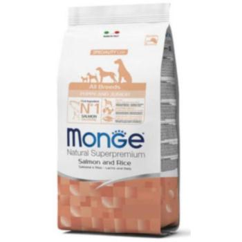 Monge All Breeds Puppy & Junior Salmon & Rice 12 kg kép