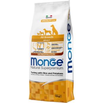 Monge Speciality Line Adult Monoprotein turkez, rice & potato 12 kg kép