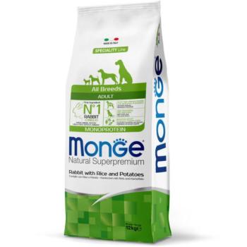 Monge Speciality Line All Breeds Adult Monoprotein rabbit, rice & potato 12 kg kép