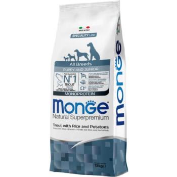 Monge Speciality Line All Breeds Puppy & Junior trout, rice & potato 12 kg kép