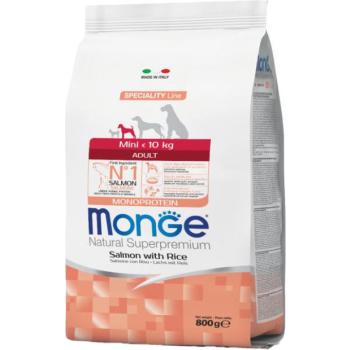 Monge Speciality Line Monoprotein Adult Mini salmon & rice 800 g kép
