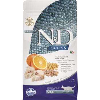 N&D Adult Ocean cod, spelt oats & orange 1,5 kg kép
