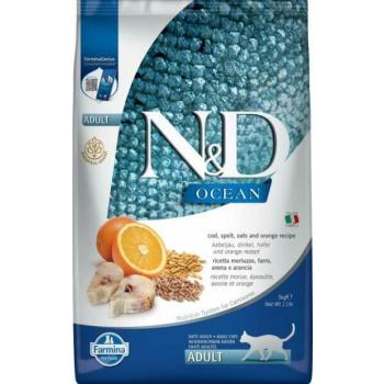 N&D Adult Ocean cod, spelt oats & orange 5 kg kép