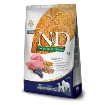 N&D Ancestral Grain Dog Adult Medium & Maxi Lamb & Blueberry 12 kg kép