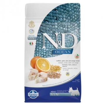 N&D Ocean Adult Mini Cod & Spelt Oats & Orange 7 kg kép