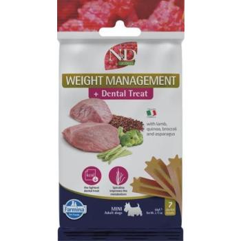 N&D Quinoa Dental Weight Management Mini lamb 60 g kép