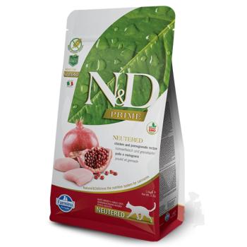 ND Cat GF Prime Felnőtt Sterilizált 1,5kg csirke, gabona, alma kép