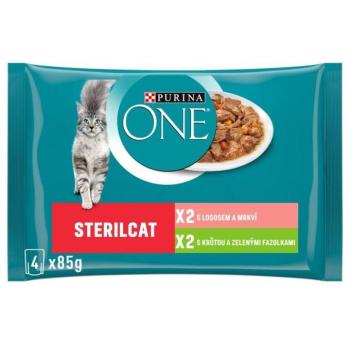 ONE Sterilcat turkey & green beans 4x85 g kép