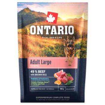 Ontario Adult Large Beef & Brown Rice minta 0,1kg kép
