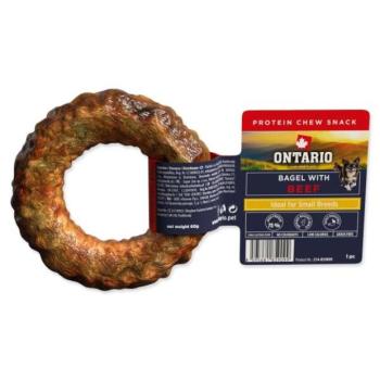 Ontario Protein csemege rágós bagel marhahússal 1db 8,9cm kép
