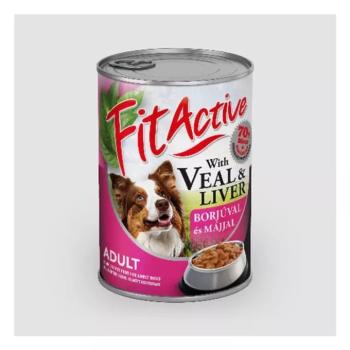 Panzi FitActive Adult Dog Konzerv borjú és máj 1250gr kép