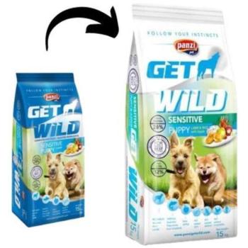 Panzi GetWild Puppy Sensitive Lamb & rice & apple 15 kg kép