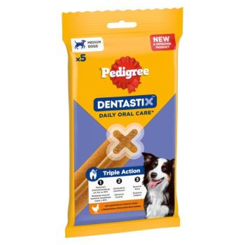 Fogápoló snack: Pedigree Dentastix közepes testű kutyáknak (10-25 kg) - 5 db (128 g) kép
