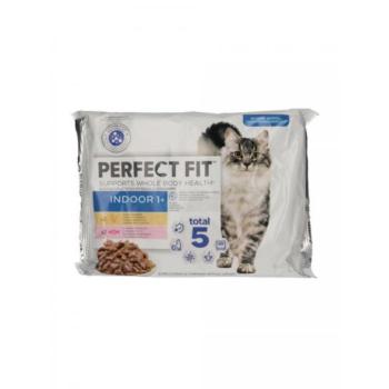 Perfect Fit Indoor 1+ chicken & salmon 4x85 g kép