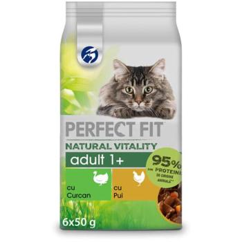 Perfect Fit Natural Vitality Adult turkey & chicken 6x50 g kép