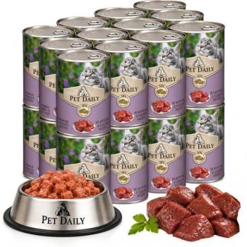 Pet Daily Cat teljes értékű nedves macskaeledel multipack, májas 24x415g kép