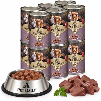 Pet Daily Dog teljes értékű nedves kutyaeledel multipack, májas 12x1240g kép