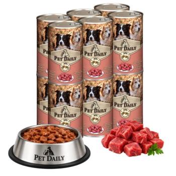 Pet Daily Dog teljes értékű nedves kutyaeledel multipack, marhás... kép