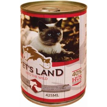 Pet's Land Junior beef's liver & lamb with apple 415 g kép