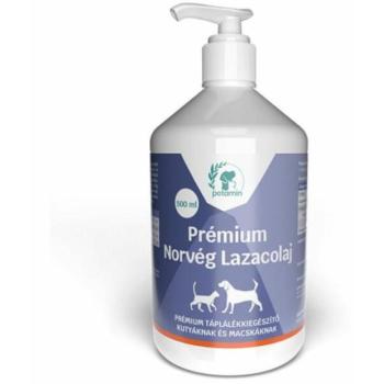 Petamin Prémium norvég lazacolaj kutyáknak és macskáknak 500 ml kép