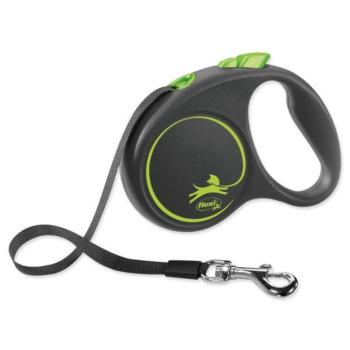 Póráz Flexi Black Design szalag S zöld 5m kép