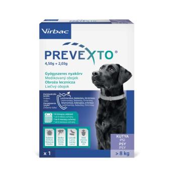 PreveXto parazitaellenes nyakörv 8 kg feletti kutyáknak 1 db kép