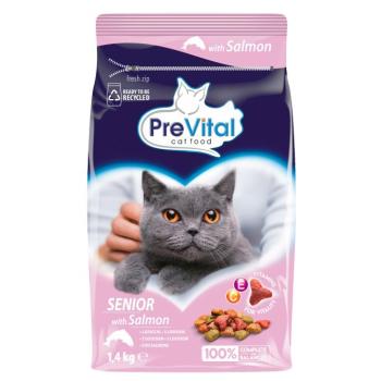 PreVital Senior száraz macskatáp - lazac 2 x 1,4 kg kép