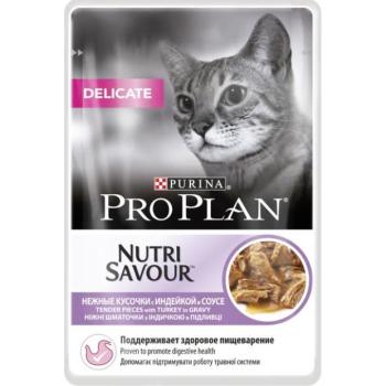 PRO PLAN Delicate turkey in sauce pouch 85 g kép