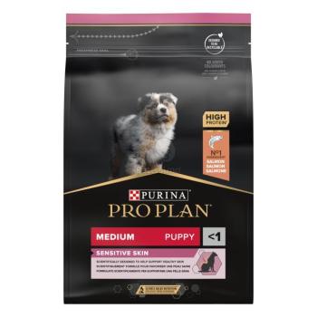 Pro Plan Medium Puppy Sensitive Skin - lazacban gazdag száraz kutyaeledel 2 x 12 kg kép