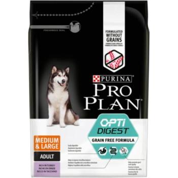 PRO PLAN OPTIDIGEST Medium & Large Adult Grain Free Turkey 12 kg kép