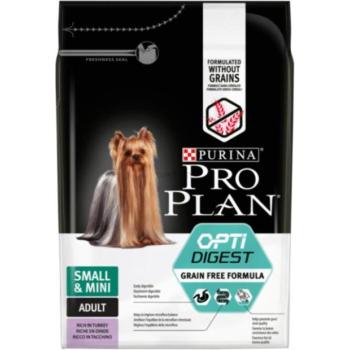 PRO PLAN OPTIDIGEST Small & Mini Adult Grain Free Turkey 2,5 kg kép
