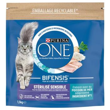 1,5kg PURINA ONE Sterilised Sensible tengeri hal száraz macskatáp kép