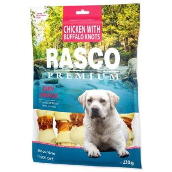 Rasco Premium csemege bivalybőr csirkehúsba csomagolva, csomós 6cm 230g kép
