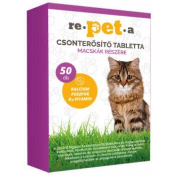Repeta csonterősítő tabletta macskák részére 50 db Lejárati idő: 2026.12.31 kép