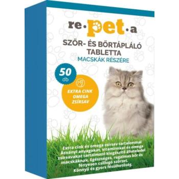 Repeta szőr- és bőrtápláló tabletta macskáknak 50 db kép