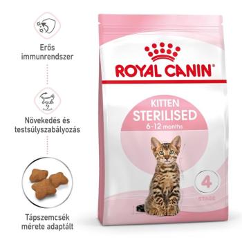 Royal Canin Kitten Sterilised - ivartalanított kölyökmacska száraz táp 400 g kép