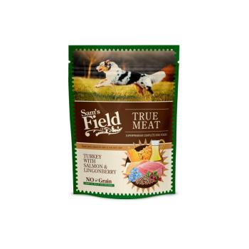 Sam's Field True Meat Turkye with Salmon & Lingonberry alutasakos eledel 260 g kép