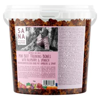 SANAdog Marhás Tréning jutalomfalat málnával és spenóttal 1kg kép