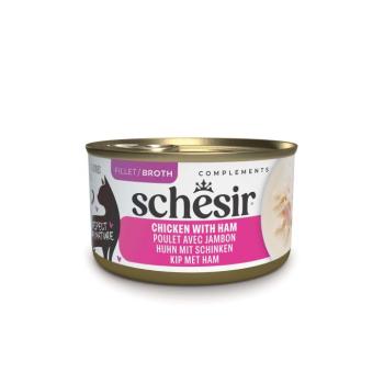 Schesir Complements hús- vagy hallében gazdaságos csomag 24 x 70 g - Csirke & sonka kép