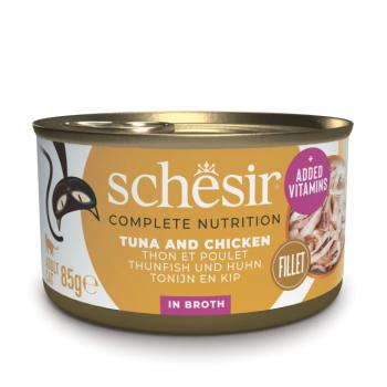 24x85g Schesir Complete Nutrition Filet tonhal & csirke nedves macskatáp kép