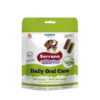 Serrano Sticks Plus Daily Oral Care funkcionális jutalomfalatok kutyáknak - hínárral 110 g kép