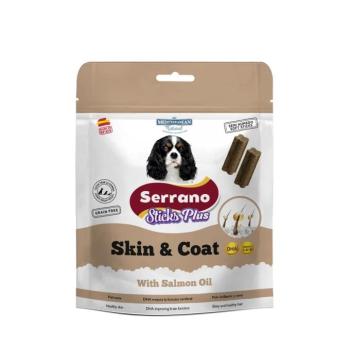 Serrano Sticks Plus Skin & Coat funkcionális jutalomfalatok kutyáknak - lazacolajjal 110 g kép