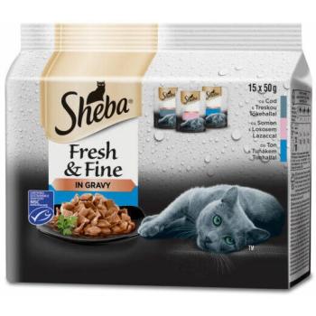 Sheba Fresh & Fine fish in gravy 15x50 g kép