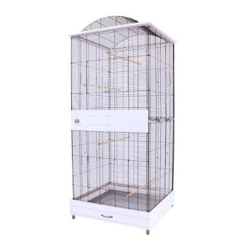 Skyline Loretto XL madárház, fehér / fekete, H78 x Sz 75 x M 175 cm kép