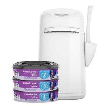 Szetet: LitterLocker® by Litter Genie macskaalom-szemetes + 3 utántöltő kazetta kép