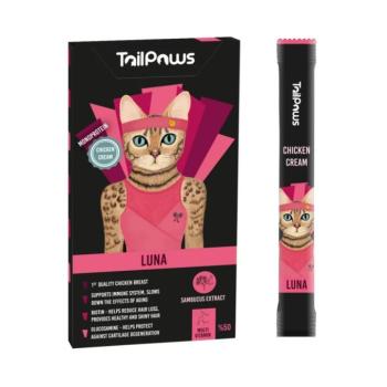 TailPaws Luna krémes jutalomfalat macskáknak - csirke, bodza 5 x 15 g kép